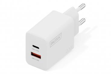 USB Charger 20W, 1x USB-C, 1x USB-A 