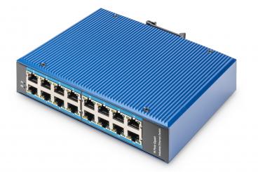 16 Port Gigabit Ethernet Netzwerk Switch, Industrial, Unmanaged 