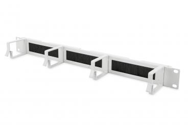 Kabelrangierpanel mit Bürstenleisten für 483 mm (19")-Schränke, 1HE 