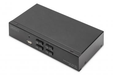 KVM Switch, 4x1  DP, DP Out,USB 